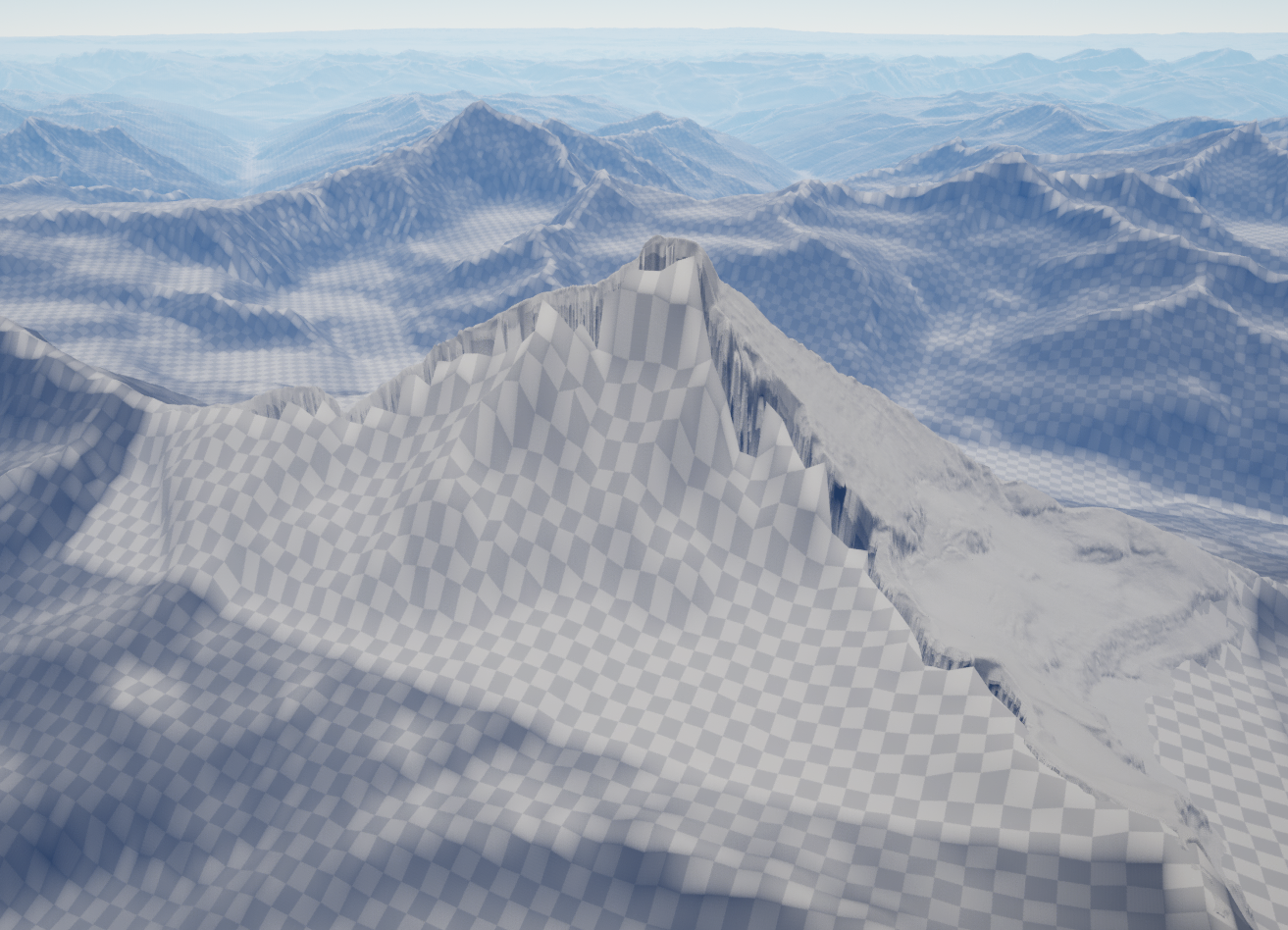 The Matterhorn and L32 landscapes before blending